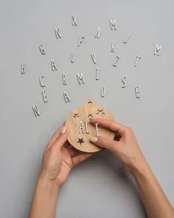 Adorno navideño personalizable madera natural - Vintiun
