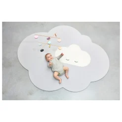 Alfombra de juego Nube gris perla 175 x 145 cm - Quut