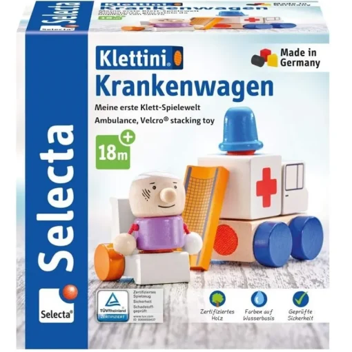 Ambulancia, con velcro 7 piezas - Selecta
