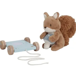 Ardilla de peluche para arrastrar Forest Friends - Little Dutch