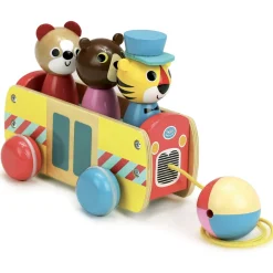 Autobús de arrastre de madera - Vilac
