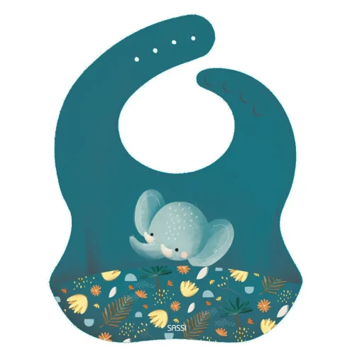 Babero de silicona Chewy el elefante - Sassi Junior