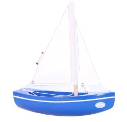 Barco Sloop azul 21cm - Maison Tirot