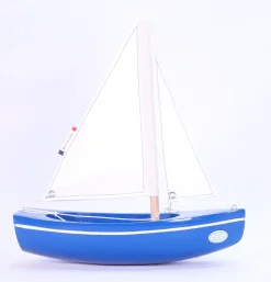 Barco Sloop azul 21cm - Maison Tirot