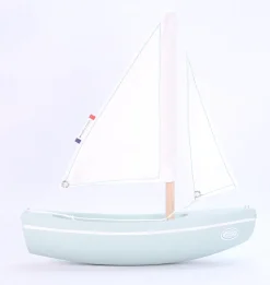 Barco Sloop verde agua 21cm - Maison Tirot