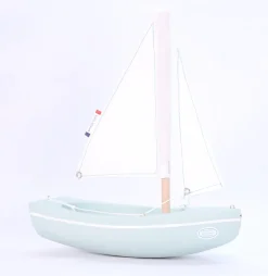 Barco Sloop verde agua 21cm - Maison Tirot