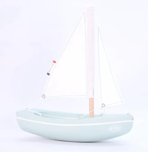 Barco Sloop verde agua 21cm - Maison Tirot