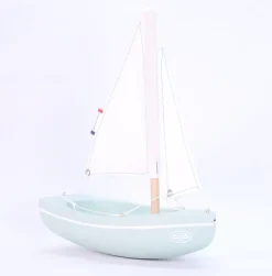 Barco Sloop verde agua 21cm - Maison Tirot