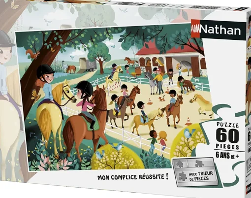 Bienvenido al Centro Ecuestre Puzzle 60 piezas - Nathan