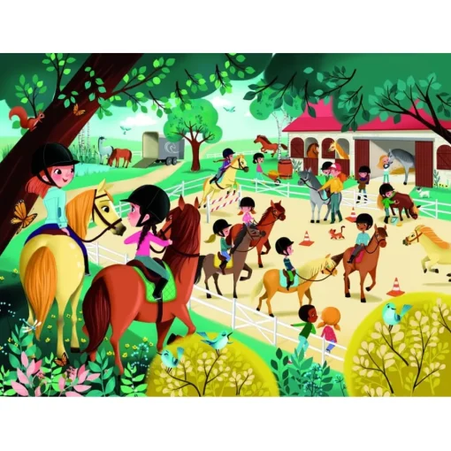 Bienvenido al Centro Ecuestre Puzzle 60 piezas - Nathan