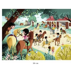 Bienvenido al Centro Ecuestre Puzzle 60 piezas - Nathan