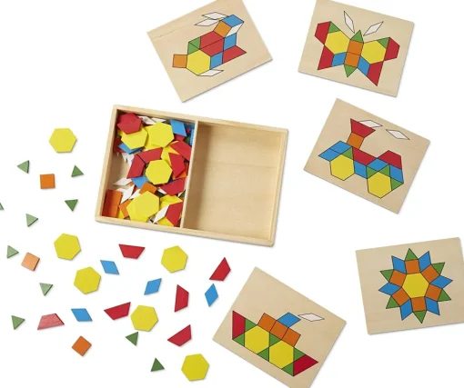 Bloques y tableros con motivos de aprendizaje - Melissa & Doug