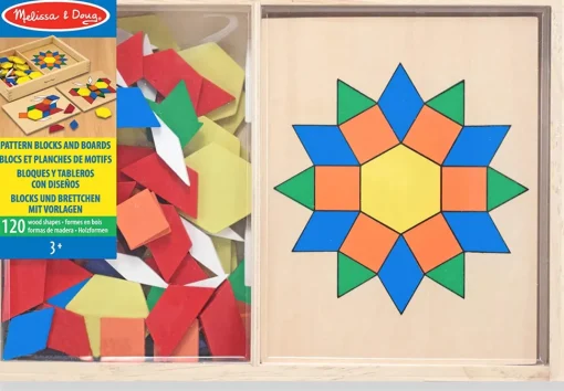 Bloques y tableros con motivos de aprendizaje - Melissa & Doug