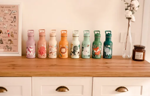 Botella de acero inoxidable 500 ml Chewy el elefante - Sassi Junior