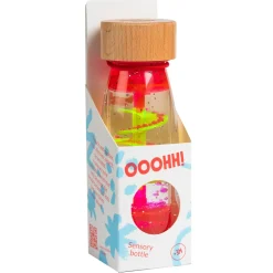 Botella sensorial Move Espiral rosa - Petit Boum