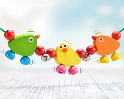Cadena de cochecitos Piepolini tres pájaros - Selecta