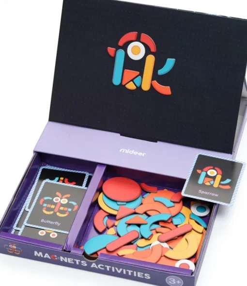 Caja de 92 formas magnéticas - Mideer