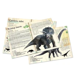 Caja de 3 puzzles y carteles de dinosaurios - Vilac
