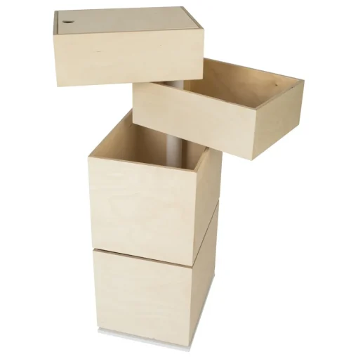 Caja de juguetes de carrusel - 4 cajas - In2wood
