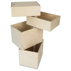 Caja de juguetes de carrusel - 4 cajas - In2wood
