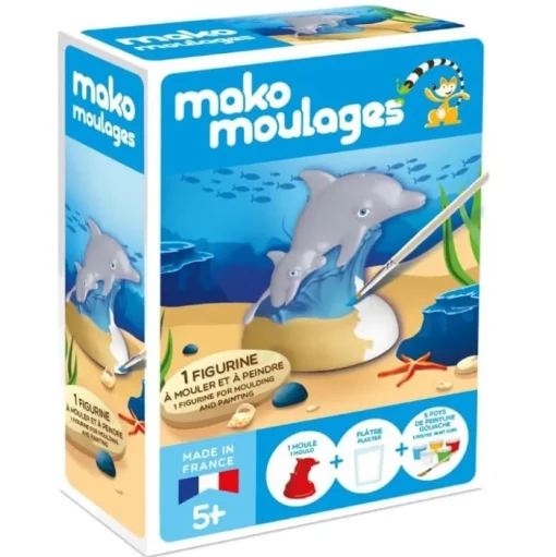 Caja de moldeo Delfín y su bebé - Mako Créations