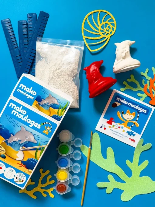 Caja de moldeo Delfín y su bebé - Mako Créations