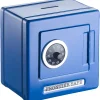 Caja fuerte con combinación, azul - Goki