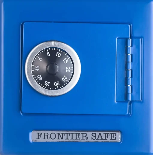 Caja fuerte con combinación, azul - Goki