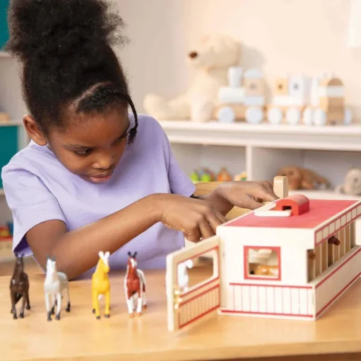 Cajas para caballos transportables de gran tamaño - Melissa & Doug