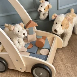 Carrito andador con bloques de madera - Egmont Toys