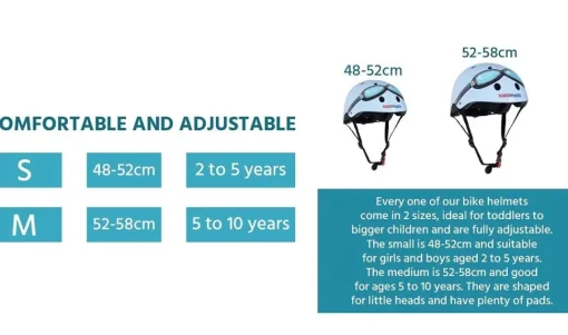 Casco Azul Goggle SMALL - Kiddimoto