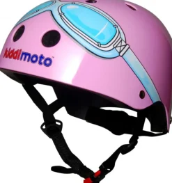 Casco rosa Goggle SMALL - Kiddimoto