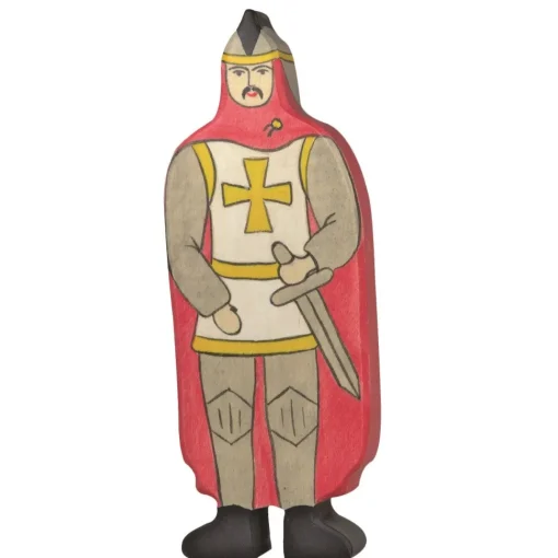 CFigura de caballero con abrigo rojo - Holztiger