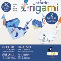 Coloring Origami - Ballena - Fridolin