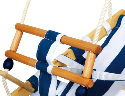 Columpio balancín para bebé de madera azul 36 x 24 x 54 cm - Small foot company