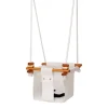Columpio de madera y tela para bebés Blanco - Solvej Swings