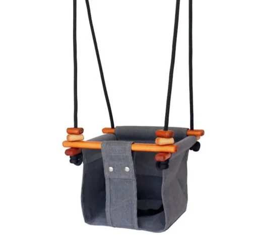 Columpio de madera y tela Gris - Solvej Swings