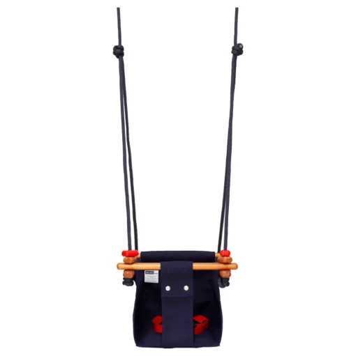 Columpio de madera y tela Azul - Solvej Swings