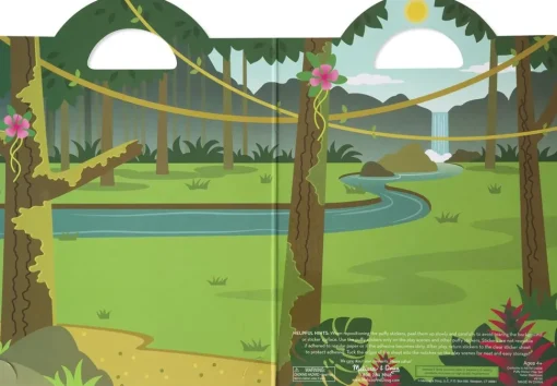 Cuaderno de pegatinas en relieve reposicionables jungla - Melissa & Doug
