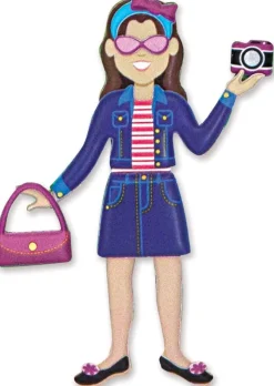 Cuaderno de pegatinas en relieve reposicionables Moda - Melissa & Doug