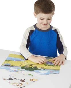 Cuaderno de pegatinas en relieve reposicionables jungla - Melissa & Doug
