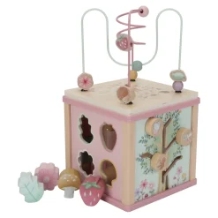 Cubo de actividad de madera Fairy Garden - Little Dutch