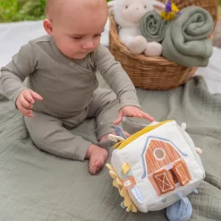 Cubo de actividades blando Little Farm - Little Dutch