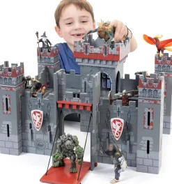 El fantástico castillo rojo y gris - Papo