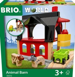 Establo de animales rojo Brio