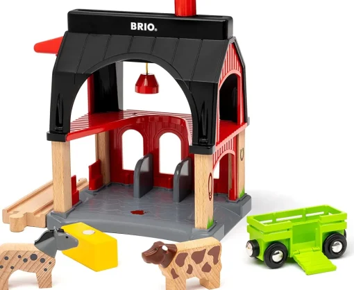 Establo de animales rojo Brio