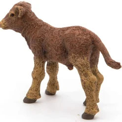 Figura de becerro Limousin Castaño