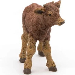 Figura de becerro Limousin Castaño