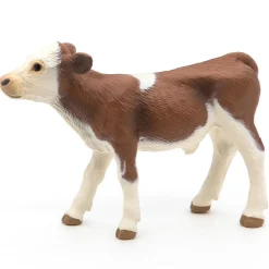 Figura de becerro Simmental Castaño