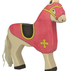 Figura del caballo del caballero rojo - Holztiger